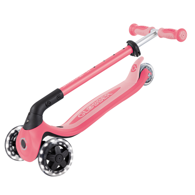 Globber kolobežka Go Up Baby lights 360 ° Coral Pink