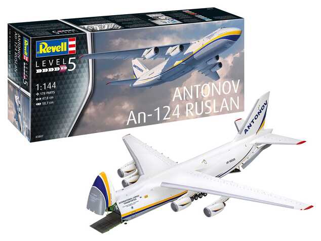 Plastikmodellbausatz Flugzeug 03807 - Antonov An-124 Ruslan (1:144)