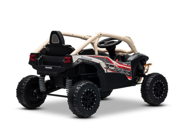 Elektrické autíčko Kawasaki TERYX KRX 1000 12V, khaki, jednomiestne, odpružená zadná nápra