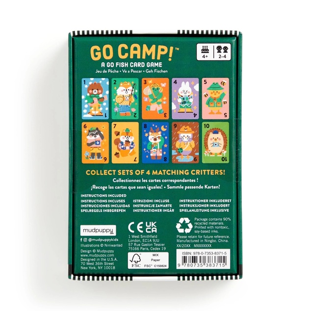 Mudpuppy Kartenspiel Wir gehen campen!