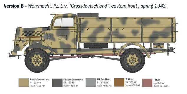 Model Kit military 6760 - Kfz. 305 Opel Blitz Typ A 4x4 (1:35)