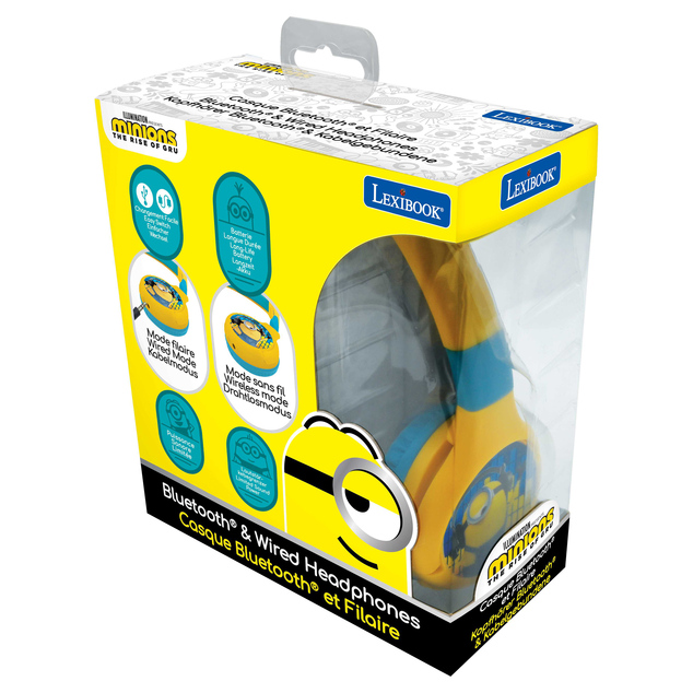 Lexibook Skladacie bezdrôtové slúchadlá Minions