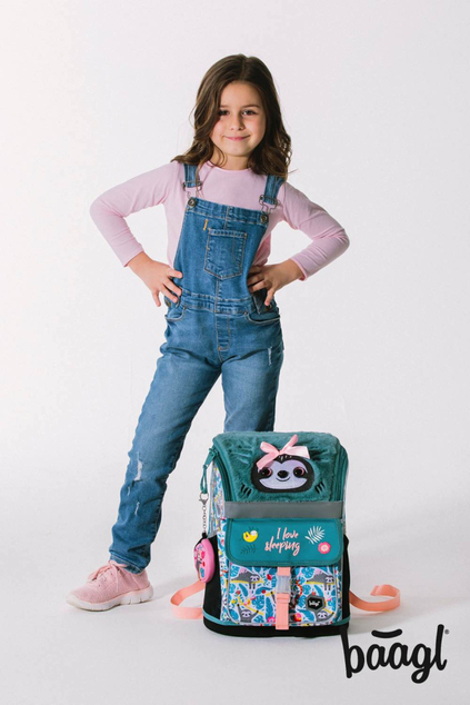 BAAGL SET 3 Zippy Perezoso: mochila, estuche, bolsa