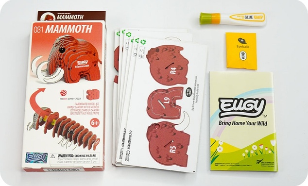 EUGY Mamut 3D puzzle di cartone