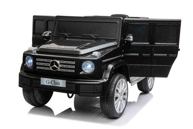 Elektrické autíčko Mercedes G500 12V, čierne, 2,4 GHz diaľkové ovládanie, USB / SD Vstup,