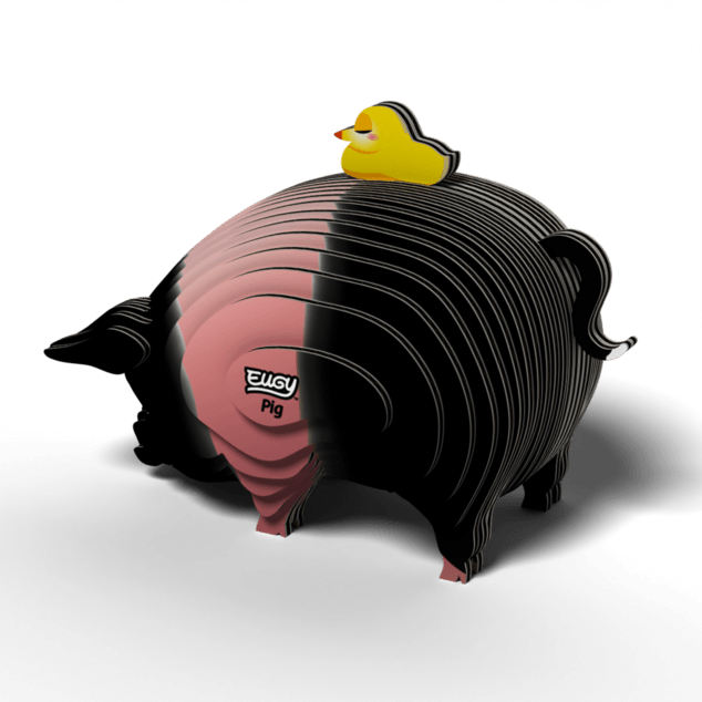 EUGY 3D Pappschwein Puzzle