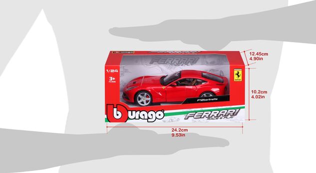 Bburago 1:24 Ferrari F12 Berlineta Rot