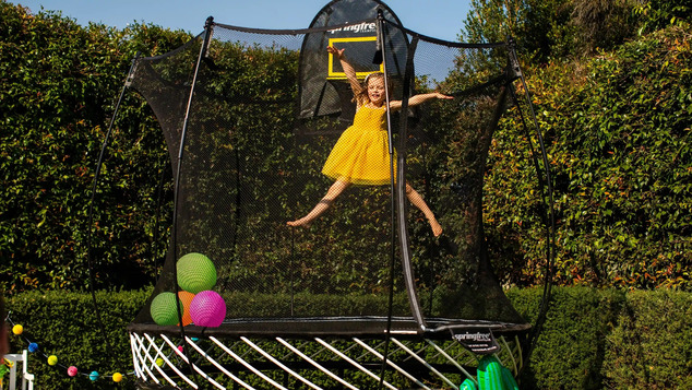 Springfree Trampoline® Compact Round (R54) Trampolína s ochrannou sieťou, 240 × 240 cm