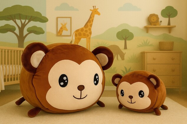Magic Baby Opice - mamička s mláďatkom - set plyšových hračiek 20 a 40 cm