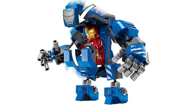 LEGO® Marvel 76315 Iron Man și laboratorul său: Sala armurilor