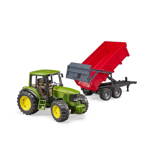 Bruder Farmer - traktor John Deere s vlekom