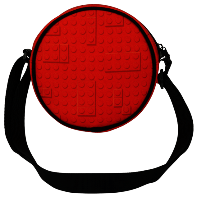LEGO Brick Dots Red - bolso bandolera redondo