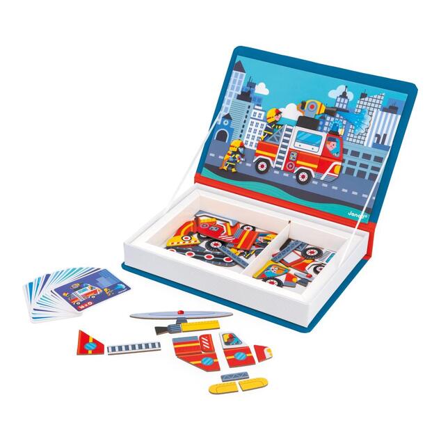 Janod Magnetibook Požiarnici Magnetická kniha pre deti