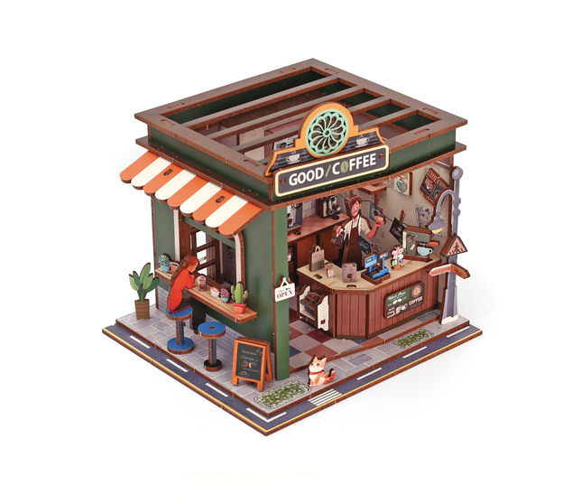 GRAINE CREATIVE Modelo 3D de madera Cafetería