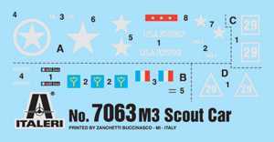 Model Kit military 7063 - M3A1 Scout Car (1:72)