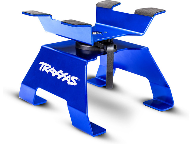 Traxxas stojanček na autá malý modrý