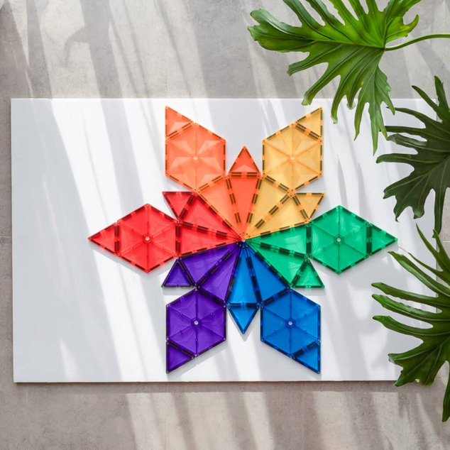 CONNETIX® Rainbow Geometry Pack magnetická stavebnica 30 ks