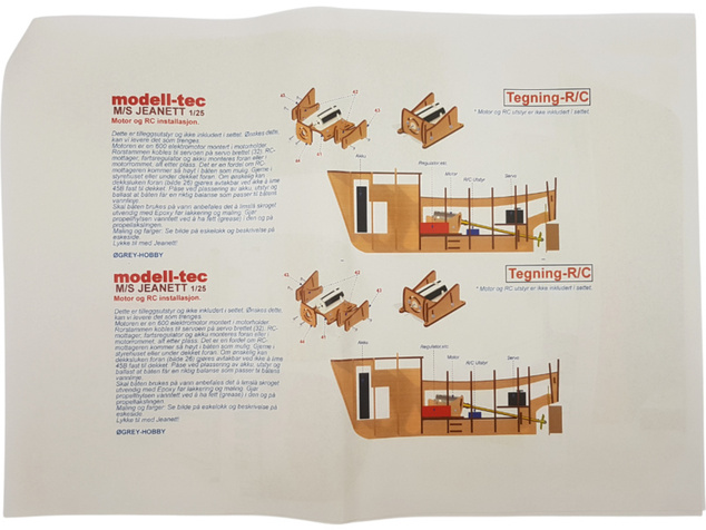 Modell-Tec MS Jeanett 1:25 kit