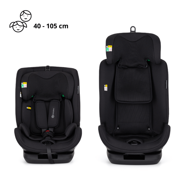 PETITE&amp;MARS Столче за кола Prime Pro i-Size Coal Black Air 76-150 cm (9-36 kg)