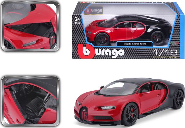 Bburago 1:18 Plus Bugatti Chiron Sport PLUS red