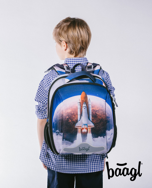 BAAGL SADA 5 Shelly Space Shuttle: ghiozdan, penar, geantă, cutie pentru gustare, plăci