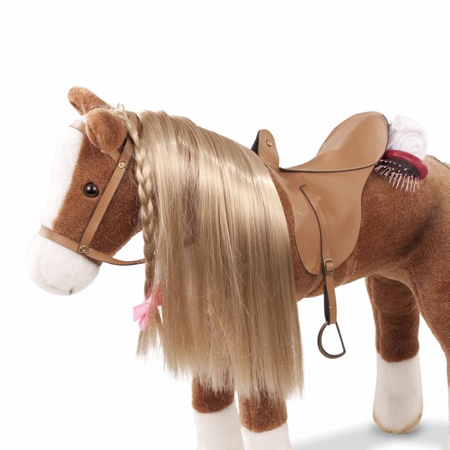 Götz Pony zum Kämmen und Reiten für Puppen 50cm