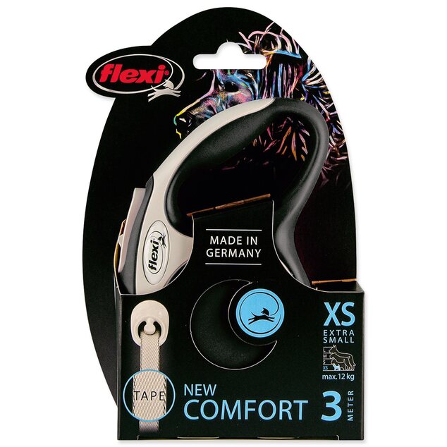 Vodítko Flexi New Comfort páska XS čierne 3m