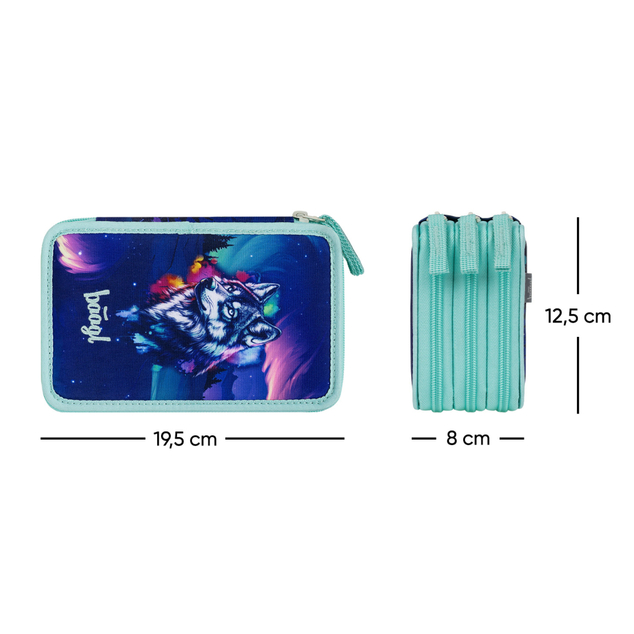 BAAGL Trousse scolaire à trois étages Aurora GRS