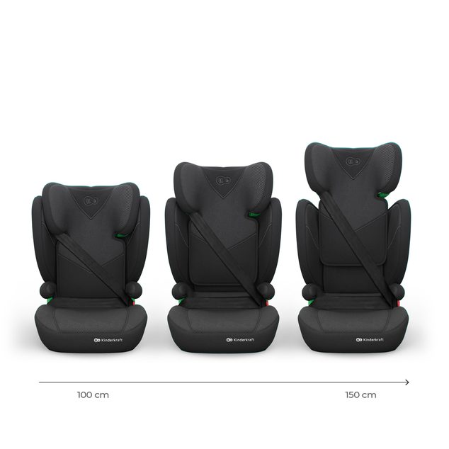 KINDERKRAFT Autosedačka Junior Fix 2 Plus (100-150 cm) Black