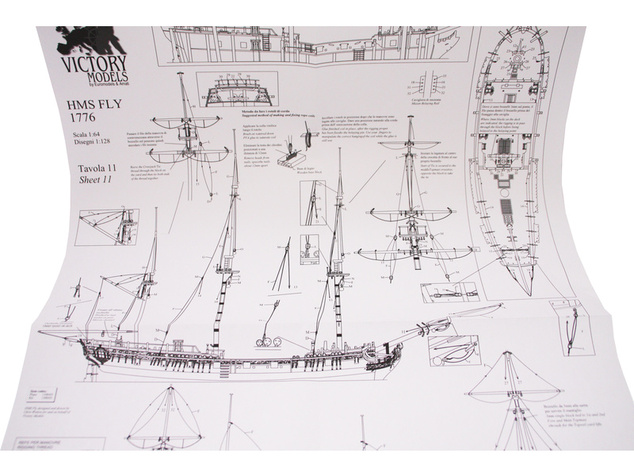 VICTORY MODELS HMS Fly 1776 1:64 kit