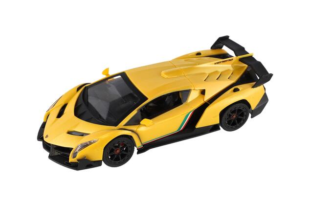 Auto RC Lamborghini plast 20cm 2,4GHz na diaľ.ovládanie so svetlom na batérie