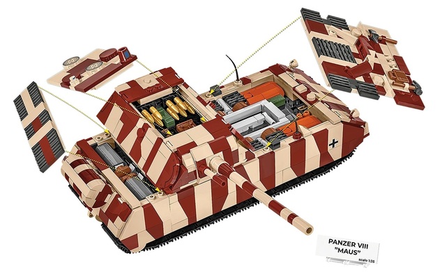 Cobi II WK Panzer VIII MAUS, 1:35, 1342 k, 2 f