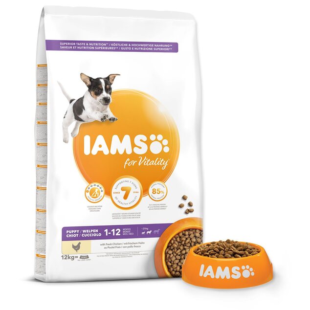 IAMS Dog Puppy Small &amp; Medium Chicken 12kg