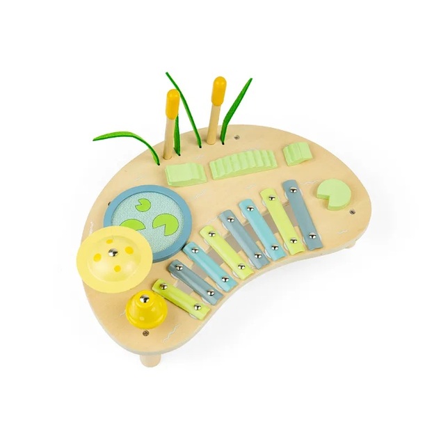 Bigjigs Toys Hudobný stolček Džungľa