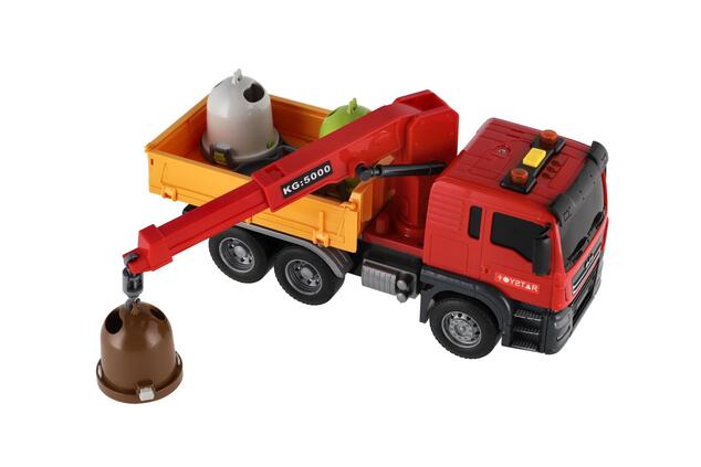 Camioncino servizi urbani plastica 27cm a frizione a batteria con luce con suono