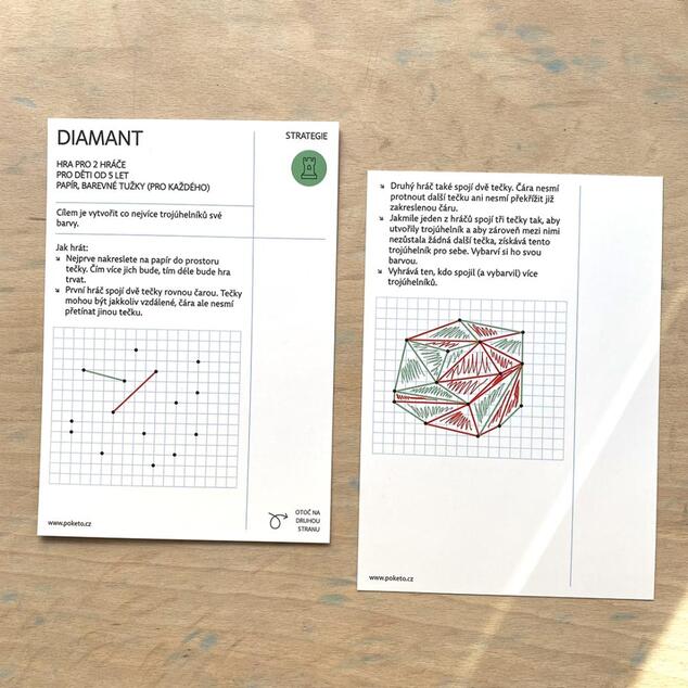 Poketo HRY – CERUZKA – PAPIER – ŠTVORČEKY