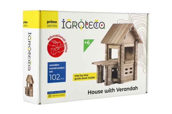 Bausatz Holzhaus 102 Teile in Schachtel 28x18x7cm