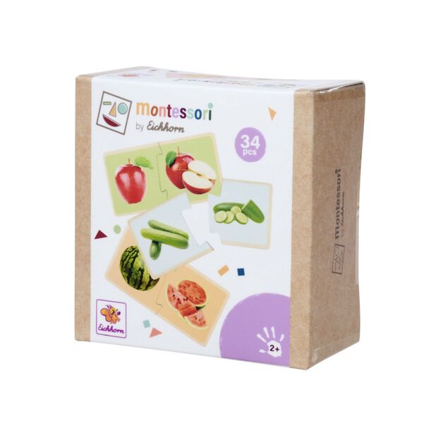 Montessori Puzzle ovocie a zelenina