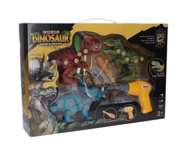 Dino skrutkovací set s elektrickým skrutkovačom 20 cm