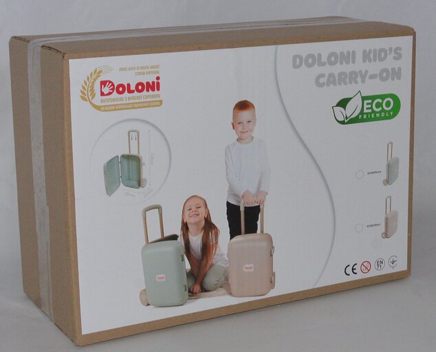 DOLONI ECO line Detský cestovný kufor tyrkysový