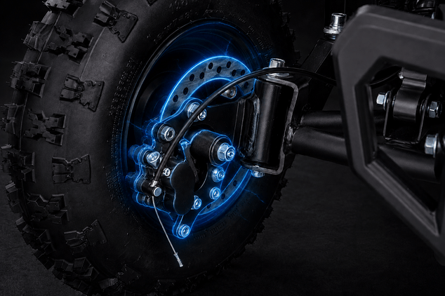 Quad per bambini a benzina Beneo Motors MTX blu - 49cm3