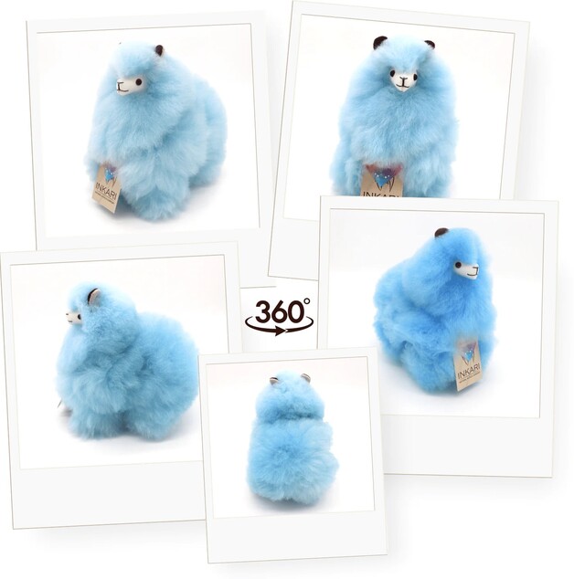 INKARI Plüschspielzeug Alpaka Small Baby Blue 23cm