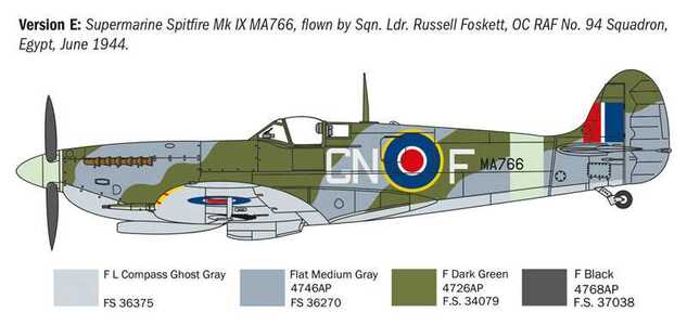 Modellbausatz Flugzeug 1482 - Spitfire Mk.V / Mk.IX Aces (1:72)
