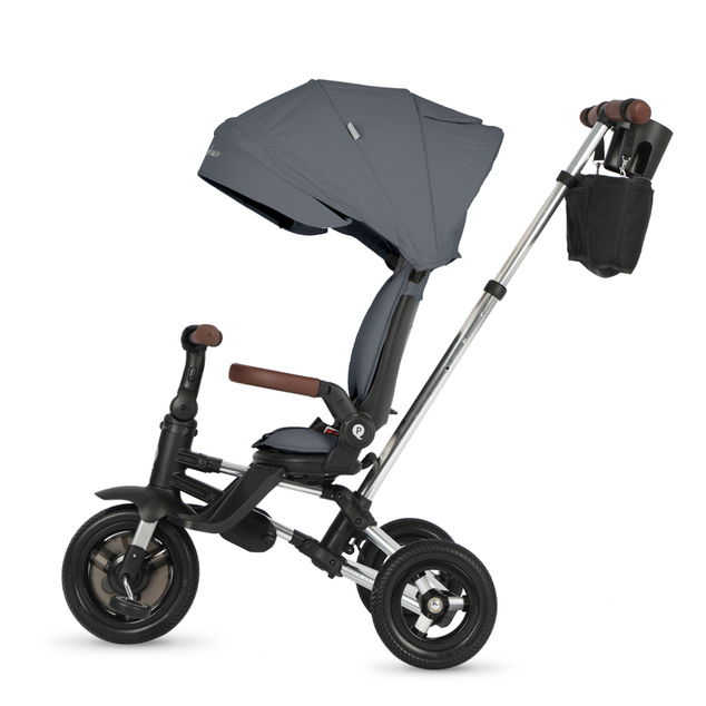 QPLAY Tříkolka Nova Deluxe 5v1 Grey, 10-72 měsíců