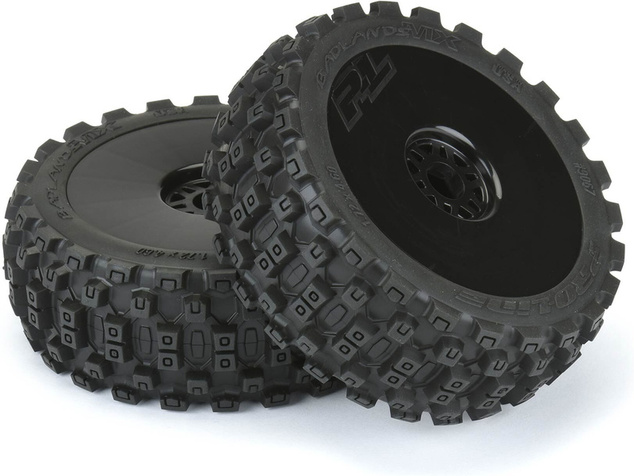 Pro-Line koleso 3.3", pneu Badlands MX M2 Buggy, disk H17 čierny (2)