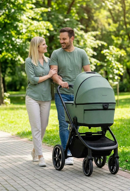 MUUVO Poussette combinée 2en1 Fold Pine Green
