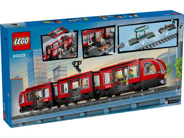 LEGO® City 60423 Tramway et arrêt au centre-ville