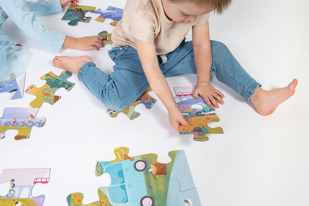 KukiKuk 80052 Veľké puzzle Na výlete
