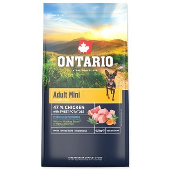 Krmivo Ontario Adult Mini Chicken &amp; Sweet Potatoes 6,5kg