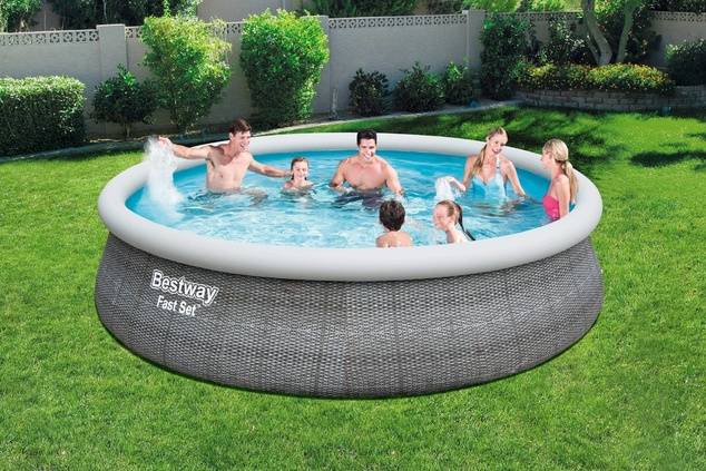 Záhradný bazén Bestway Fast Set 4.57m x 1.07m Pool Set s kartušovou filtráciou